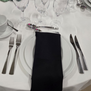 Serviette de table coton noire