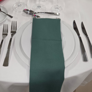 Serviette de table coton vert sapin