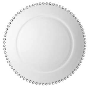 Assiette de présentation boules transparentes 30cm